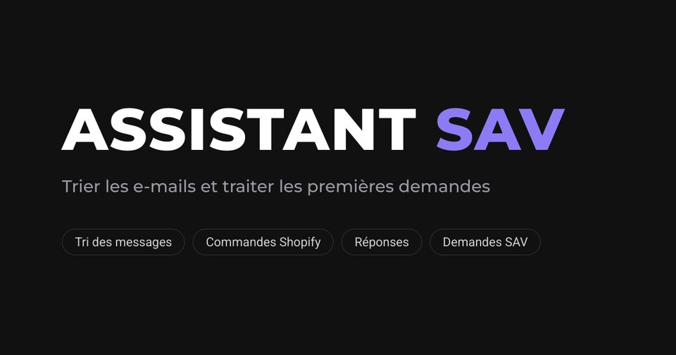 Assistant e-mails & SAV